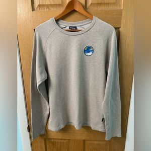 Patagonia Conquerors of the Useless logo crewneck long sleeve in size medium